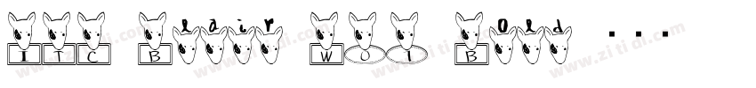 ITC Blair W01 Bold字体转换